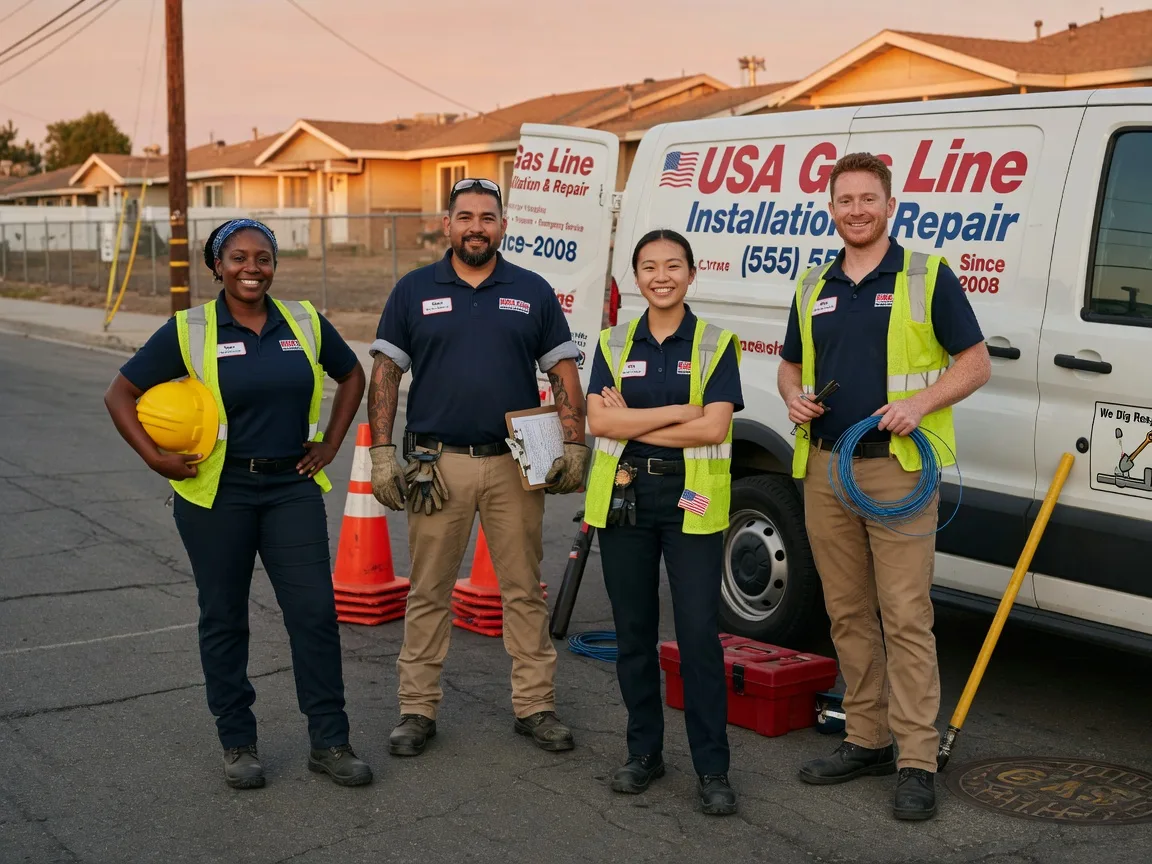 Gas Line Installation company in Sandia, TX